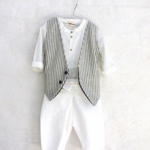 Treehouse by Anja Schwerbrock Unisex Vest Stripes